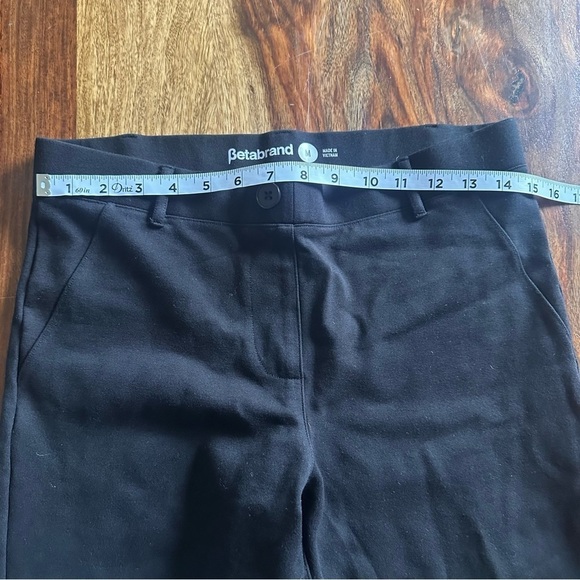 Betabrand Womens Dress Pants‎ Pull On Yoga Stretch Comfort Size Medium Black - Picture 6 of 9